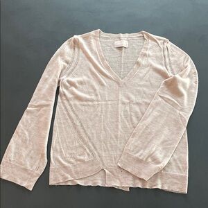 Zadig & Voltaire Light Pink V-Neck Sweater